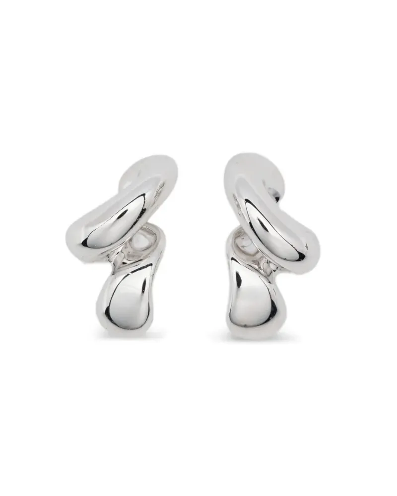Maria Black Coil Whirl stud earrings - Silber Silber