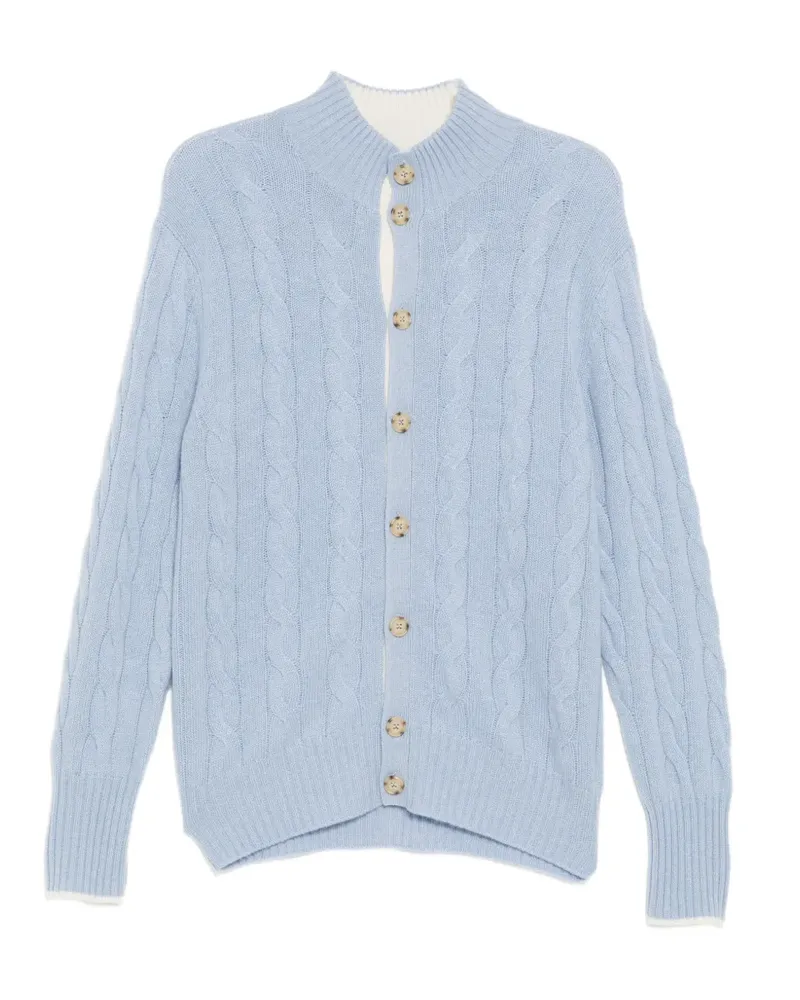 N.Peal Jermyn Cardigan - Blau Blau