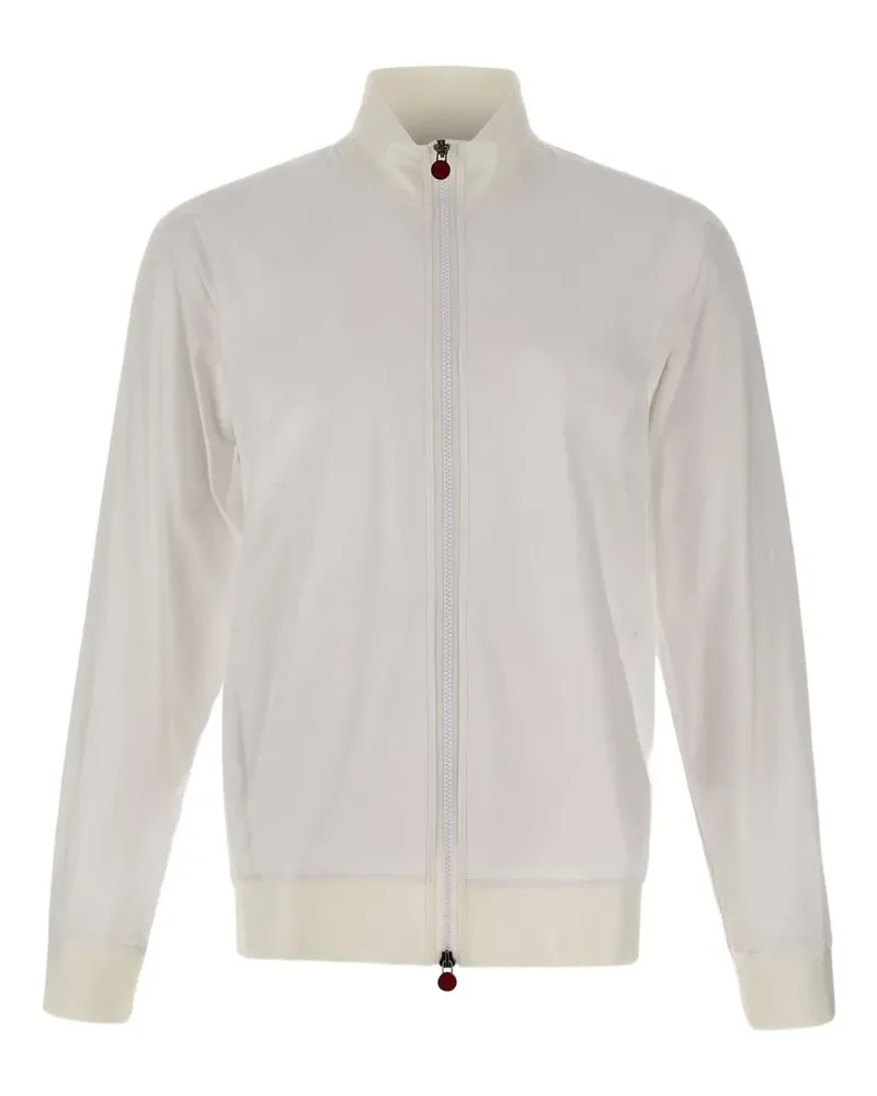 Kiton B-One stand-up collar zipped sweatshirt - Weiß Weiß