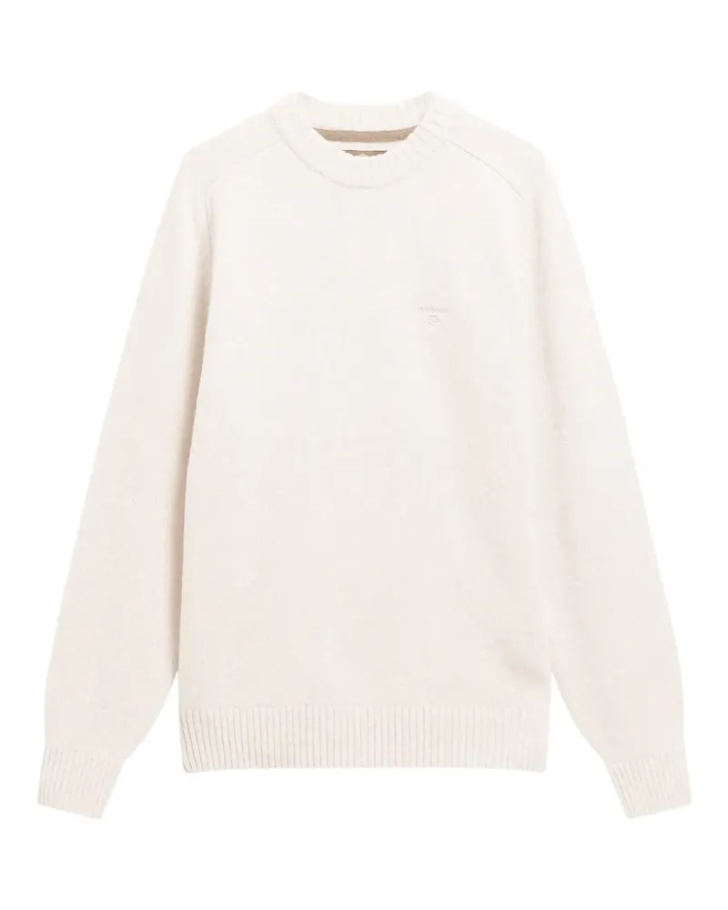 Barbour Newtown Pullover mit Logo - Weiß Weiß