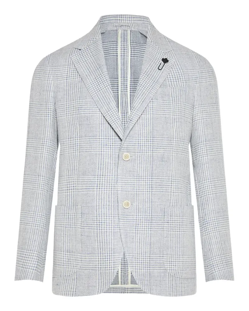 LARDINI Kariertes Sakko - Grau Grau