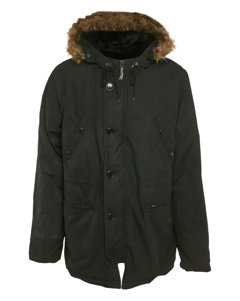 Supreme Being Parka mit Kapuze - Schwarz Schwarz