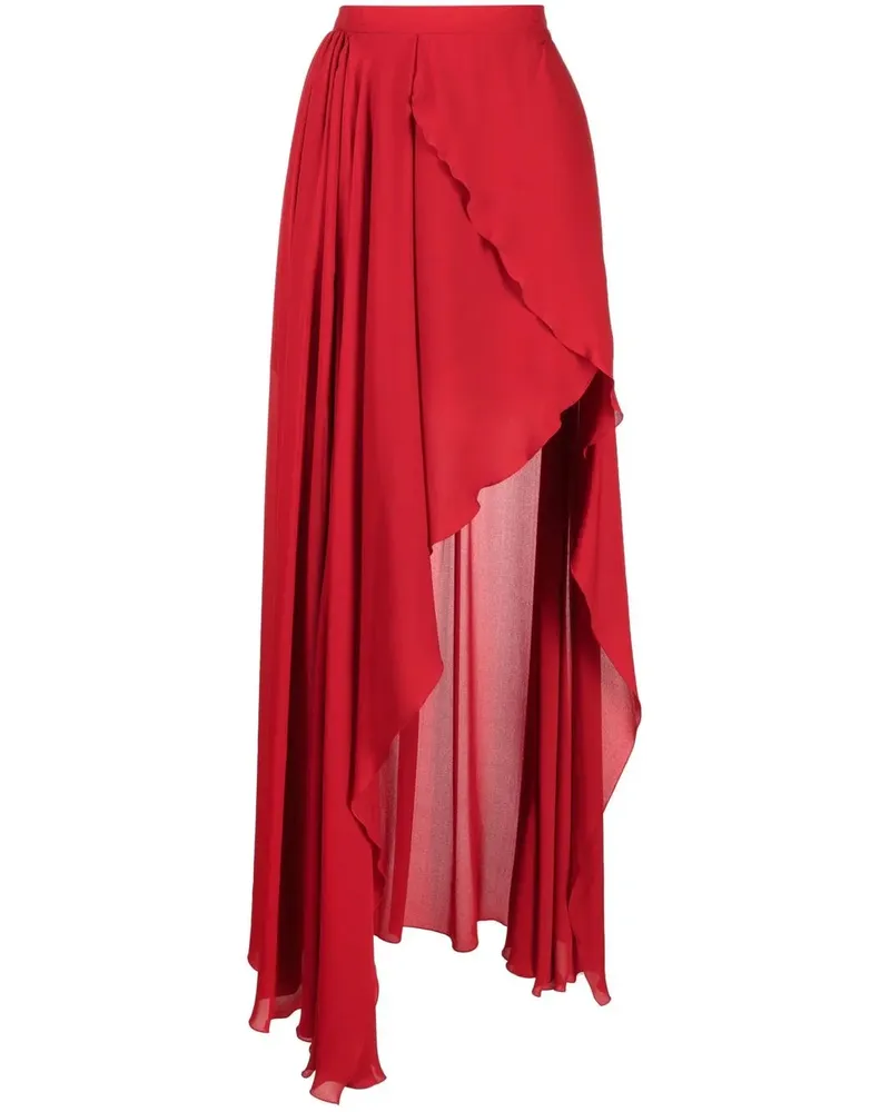 Elie Saab Asymmetrischer Rock - Rot Rot