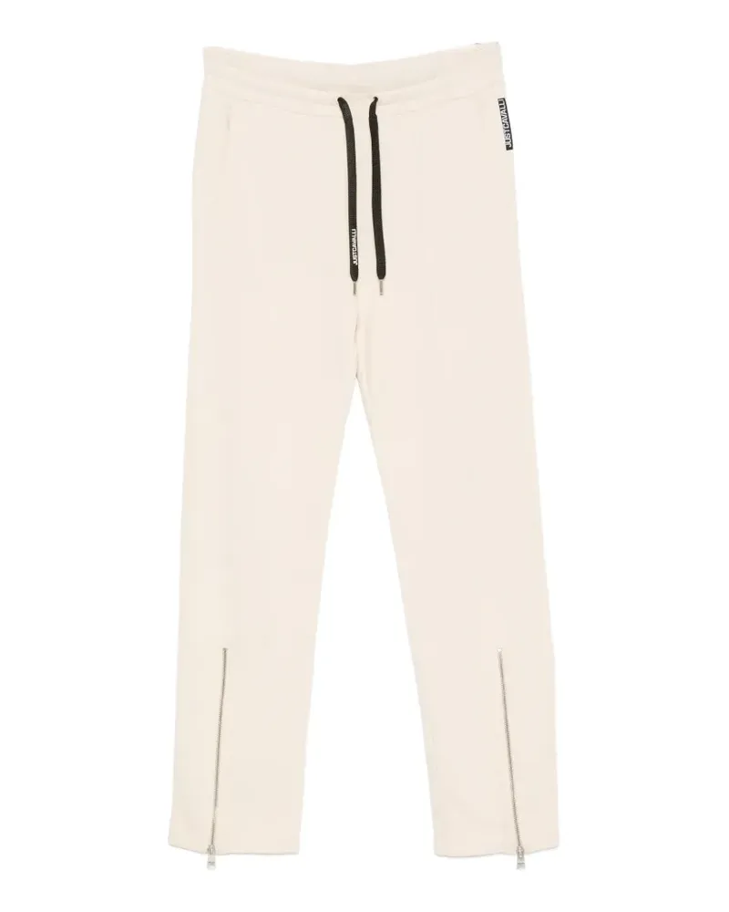 Just Cavalli zip-detail drawstring track pants - Nude Nude