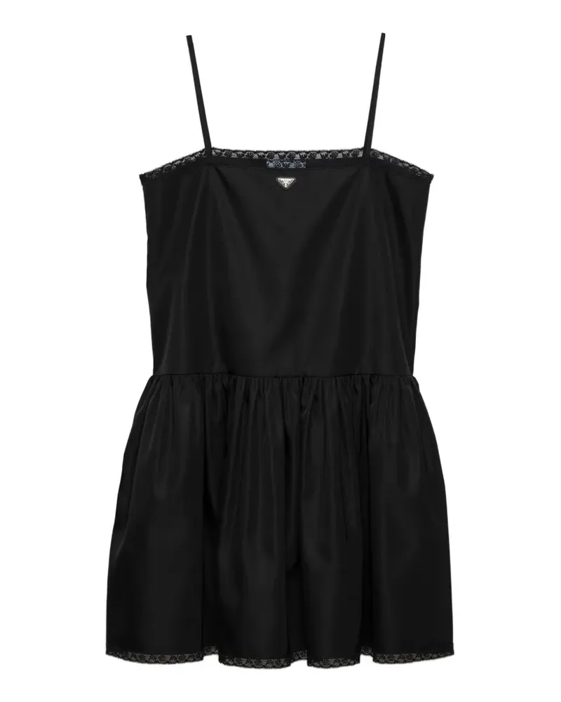 Prada Mini-Kleid aus Re-Nylon - Schwarz Schwarz