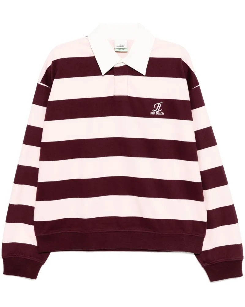 AGOLDE Rugby-Poloshirt - Rosa Rosa