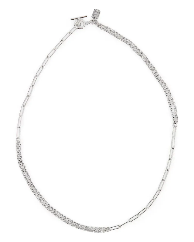 Paul Smith Armband mit Logo-Anhänger - Silber Silber