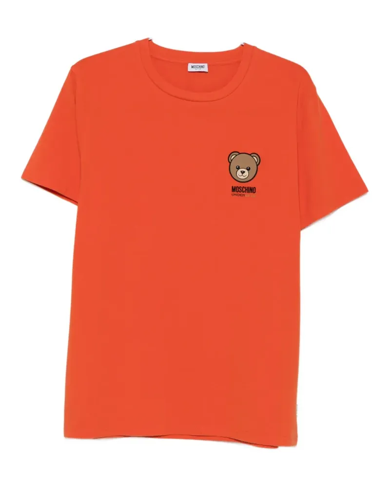 Moschino teddy-graphic T-shirt - Orange Orange
