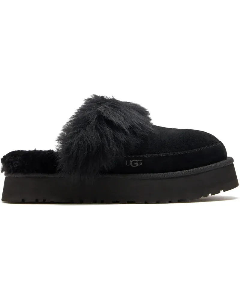 UGG Disquette Chalet Slipper aus Wildleder - Schwarz Schwarz