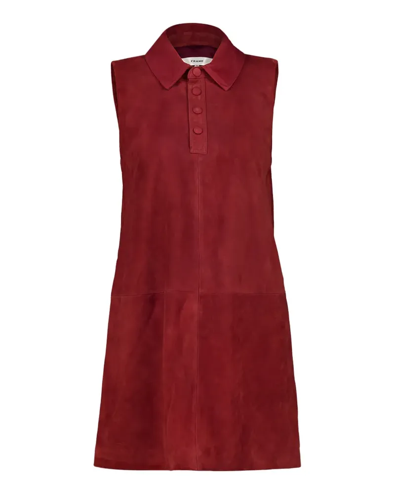 Frame Denim City Kleid aus Wildleder - Rot Rot