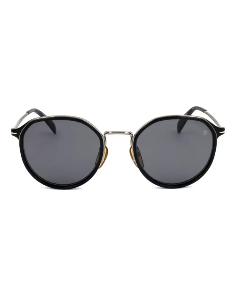 EYEWEAR by DAVID BECKHAM Sonnenbrille mit rundem Gestell - Schwarz Schwarz