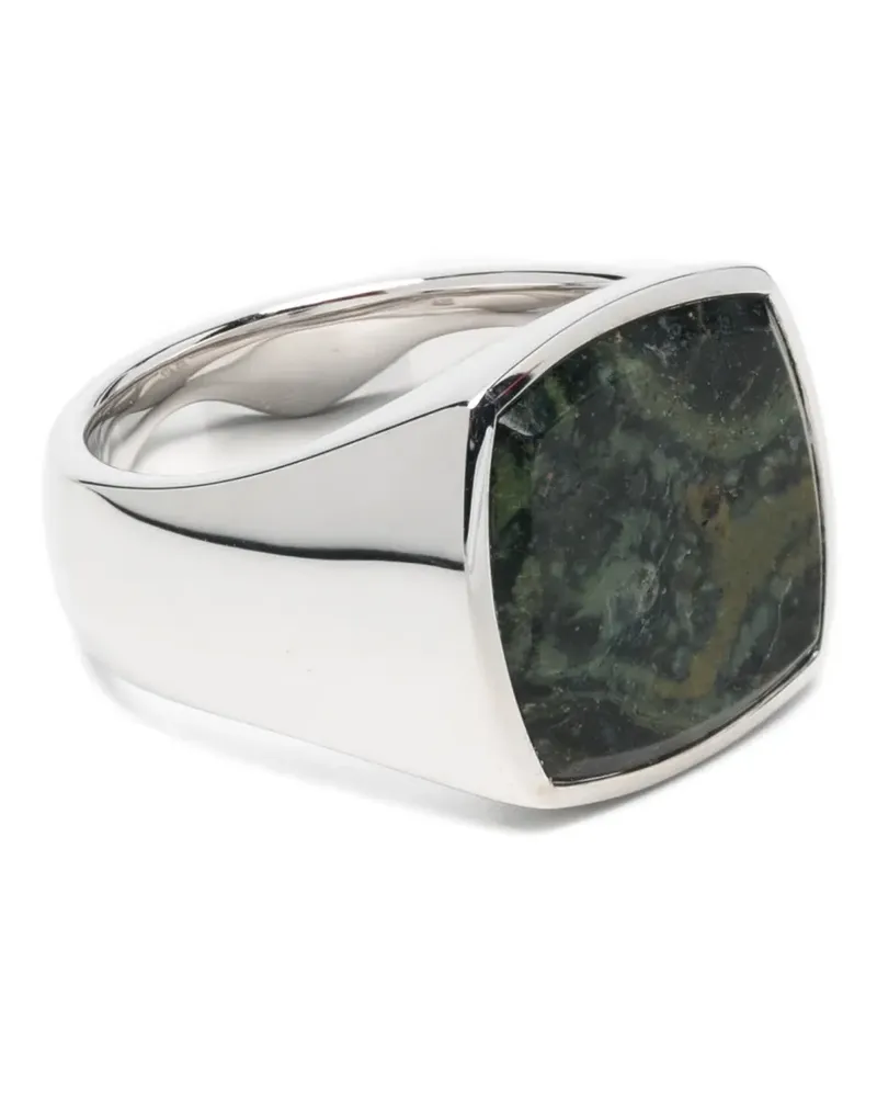 Tom Wood Cushion Kambaba Ring - Silber Silber