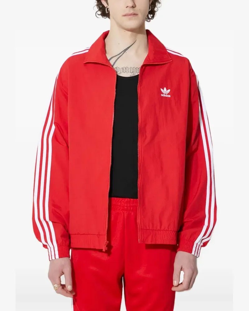 adidas Sweatshirt mit Streifen - Rot Rot