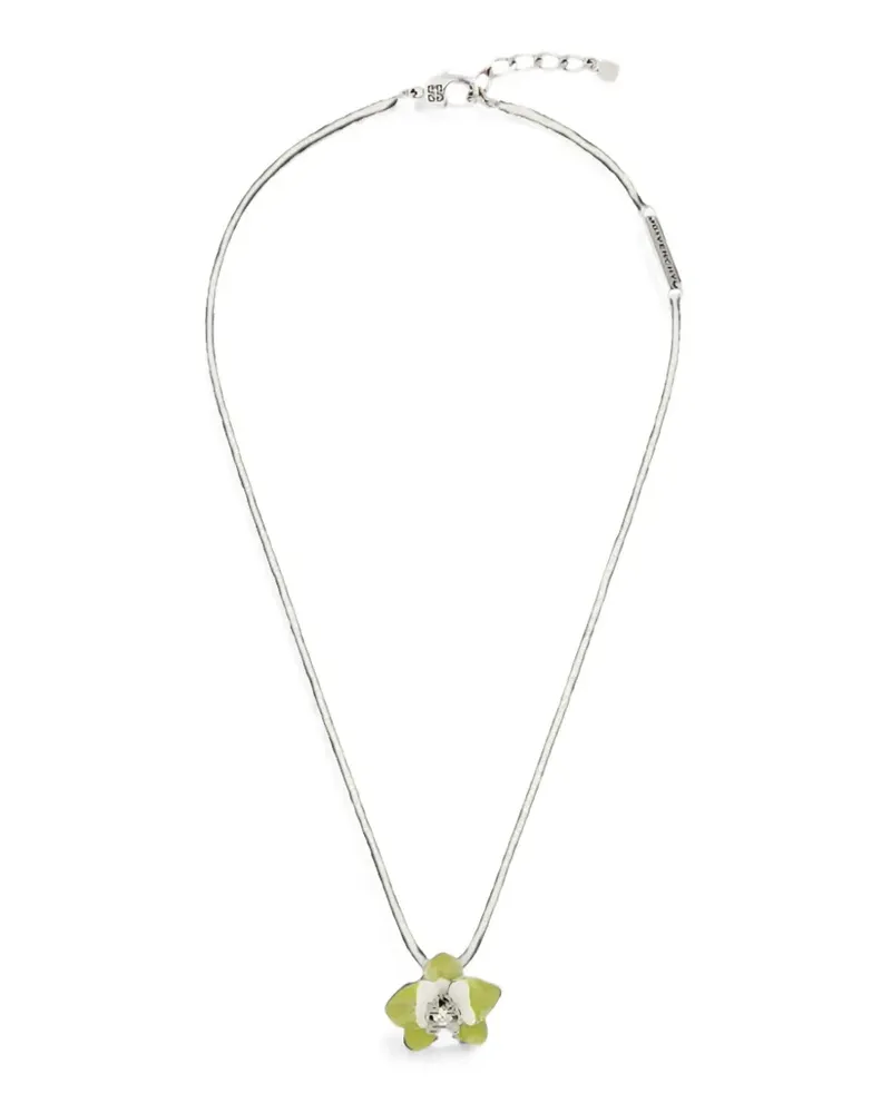 Givenchy Flower Orchid Halskette - Silber Silber