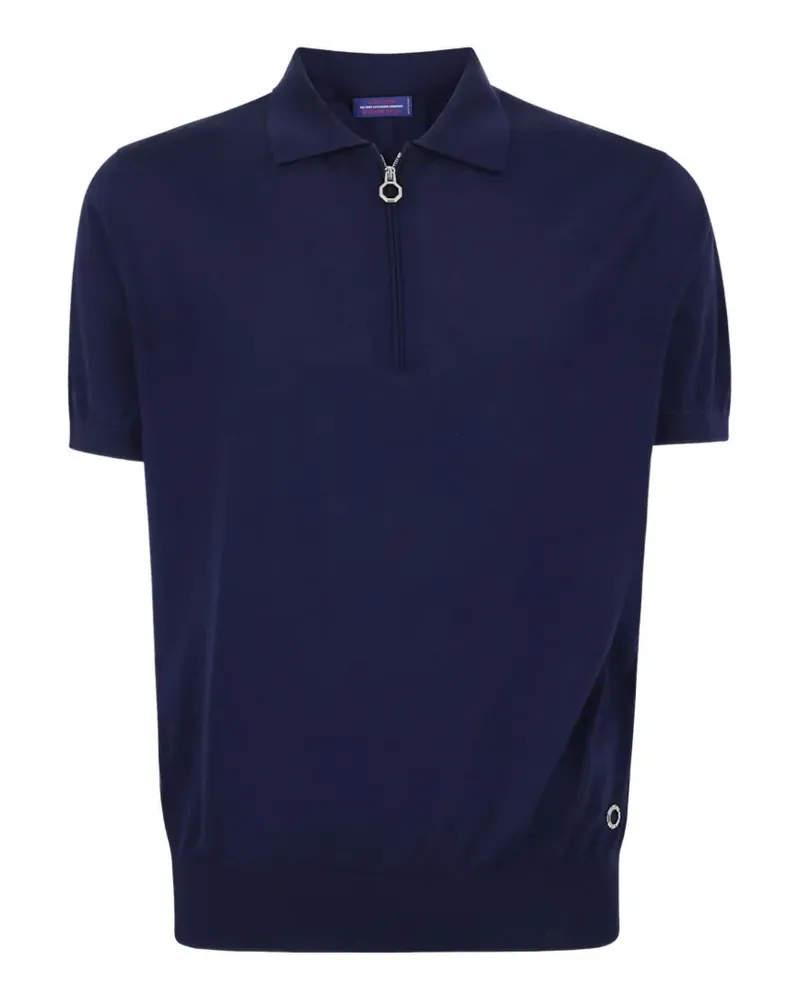 Stefano Ricci Poloshirt mit Reißverschluss - Blau Blau
