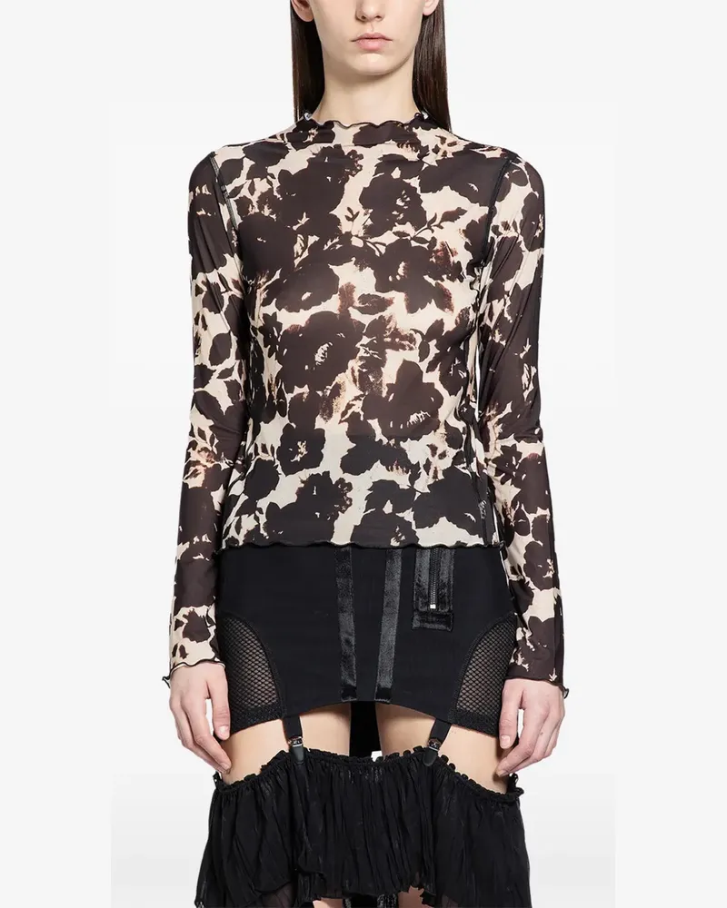 Charlotte Knowles Halcyon ruffled top - Braun Braun