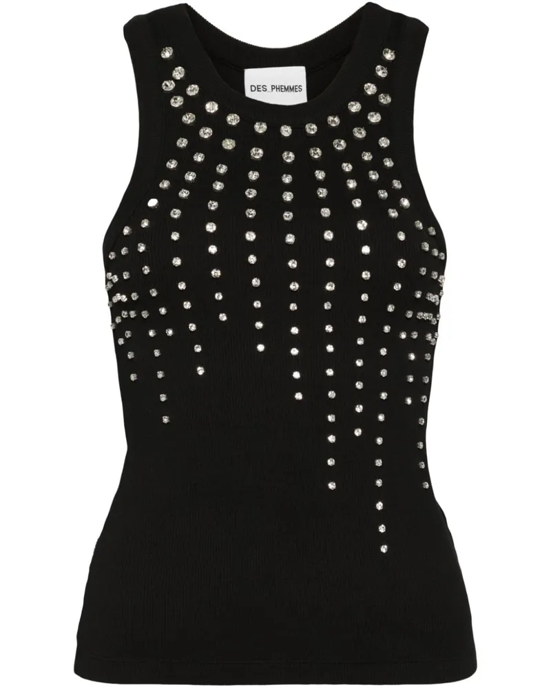 Des Phemmes Dye Tanktop - Schwarz Schwarz