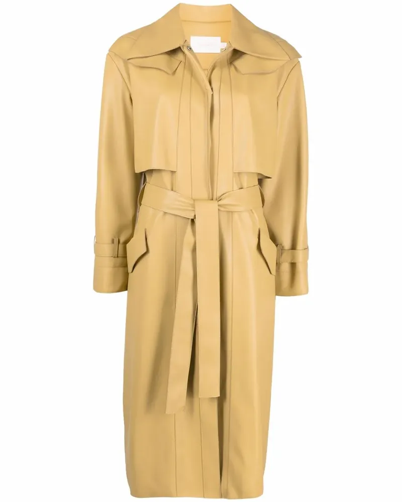 LOW CLASSIC Trenchcoat mit Gürtel - Gelb Gelb