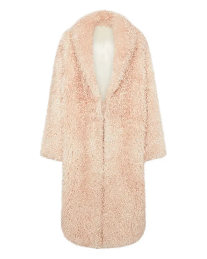 ATTICO faux-fur coat - Rosa Rosa