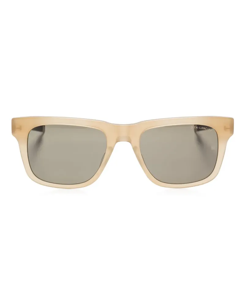 DITA Sonnenbrille mit eckigem Gestell - Nude Nude