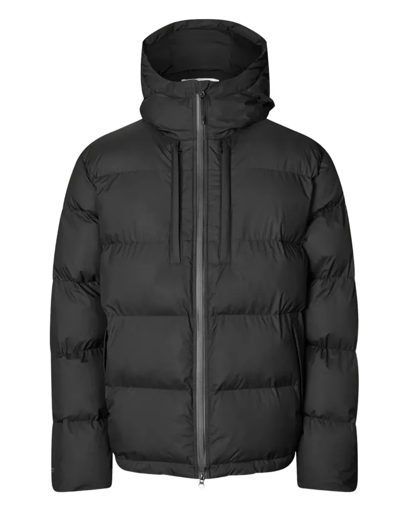 Samsøe & Samsøe Gefütterte Kapuzenjacke - Schwarz Schwarz