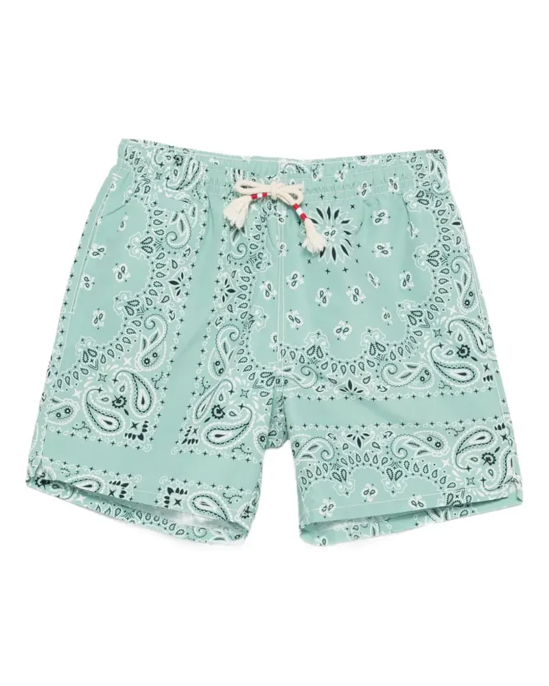 MC2 Saint Barth Shorts mit Bandana-Print - Grün Grün