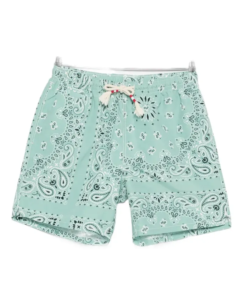 MC2 Saint Barth bandana drawstring swim shorts - Grün Grün