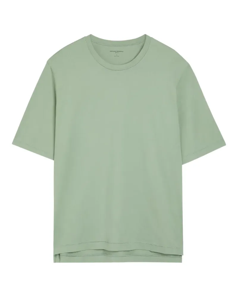 Officine Generale Bara T-Shirt mit rundem Ausschnitt - Grün Grün