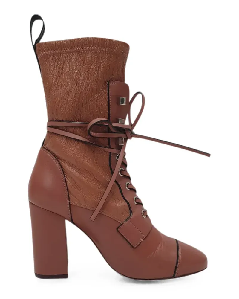 Stuart Weitzman Veruka lace-up ankle boots - Braun Braun