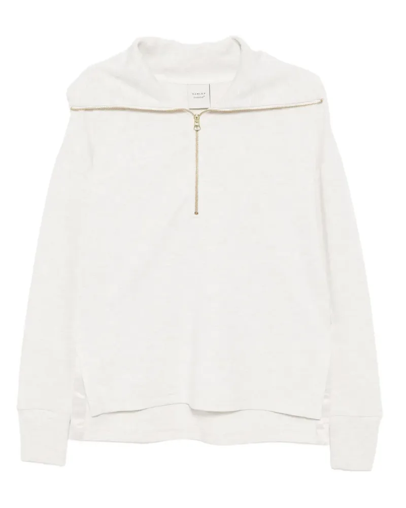 Varley Larson Sweatshirt mit kurzem Reißverschluss - Grau Grau