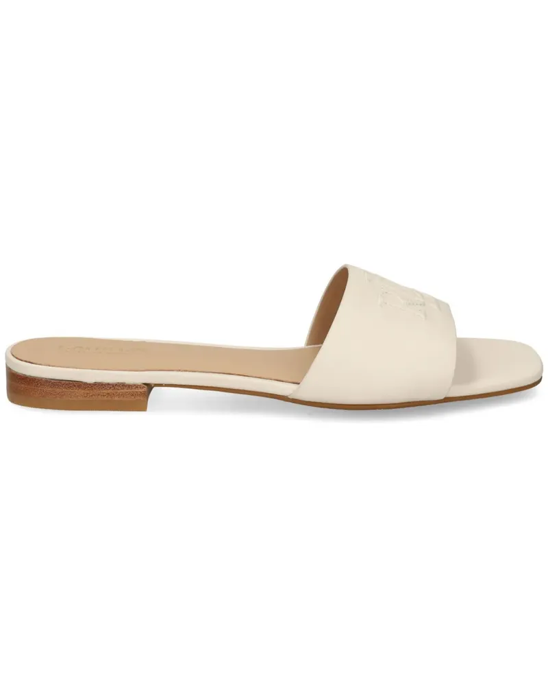 Ralph Lauren Sandalen mit Logo-Prägung - Weiß Weiß