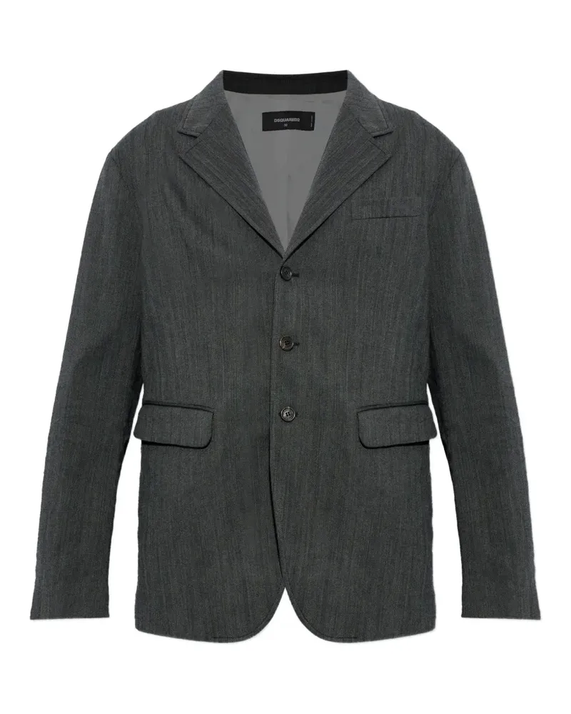 Dsquared2 Osaka herringbone-pattern notch-lapels blazer - Grau Grau