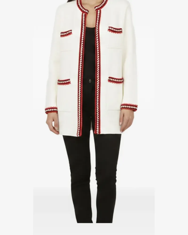 Sandro Strukturierter Luce Cardigan - Weiß Weiß