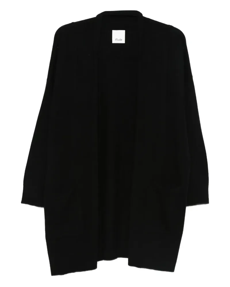 ALLUDE Offener Cardigan - Schwarz Schwarz