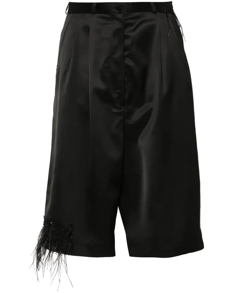 ALMAZ Shorts mit Federn - Schwarz Schwarz