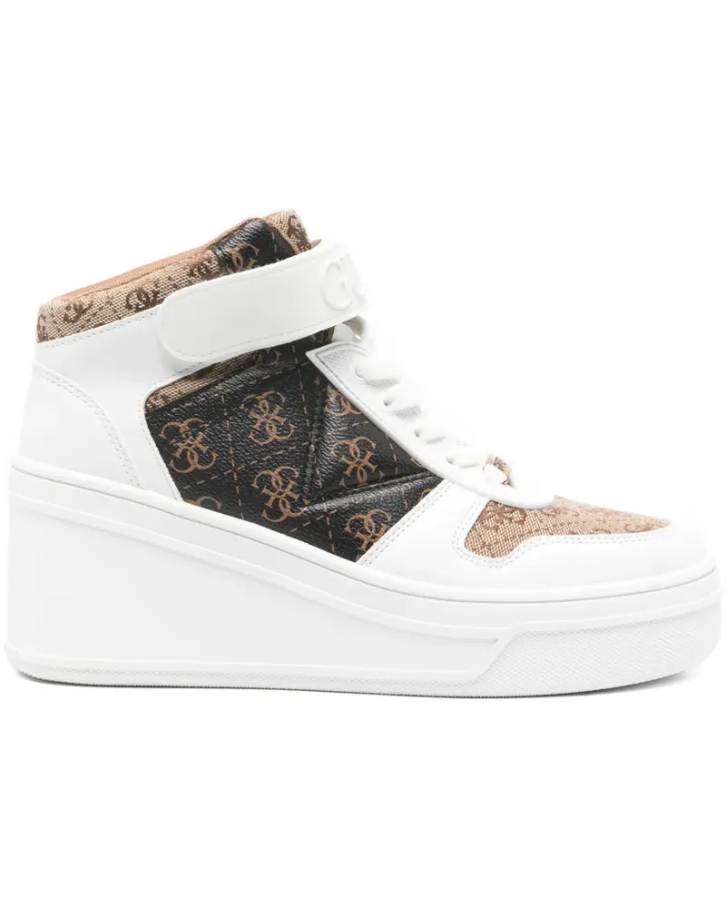 Guess Rubeka 4G platform sneakers - Weiß Weiß