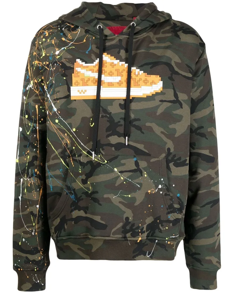 Mostly Heard Rarely Seen Hoodie mit Camouflage-Print - Grün Grün