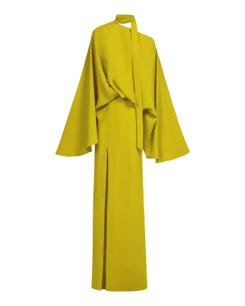Taller Marmo Brooks tie-neck maxi dress - Gelb Gelb