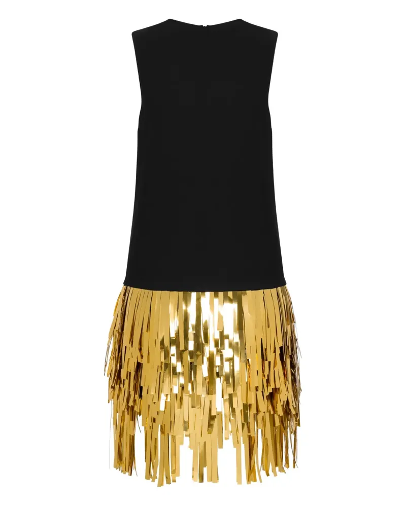 Moschino fringed mini dress - Schwarz Schwarz
