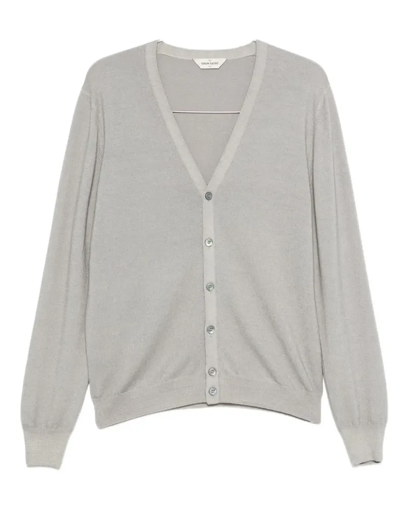 Gran Sasso v-neck buttoned cardigan - Grau Grau