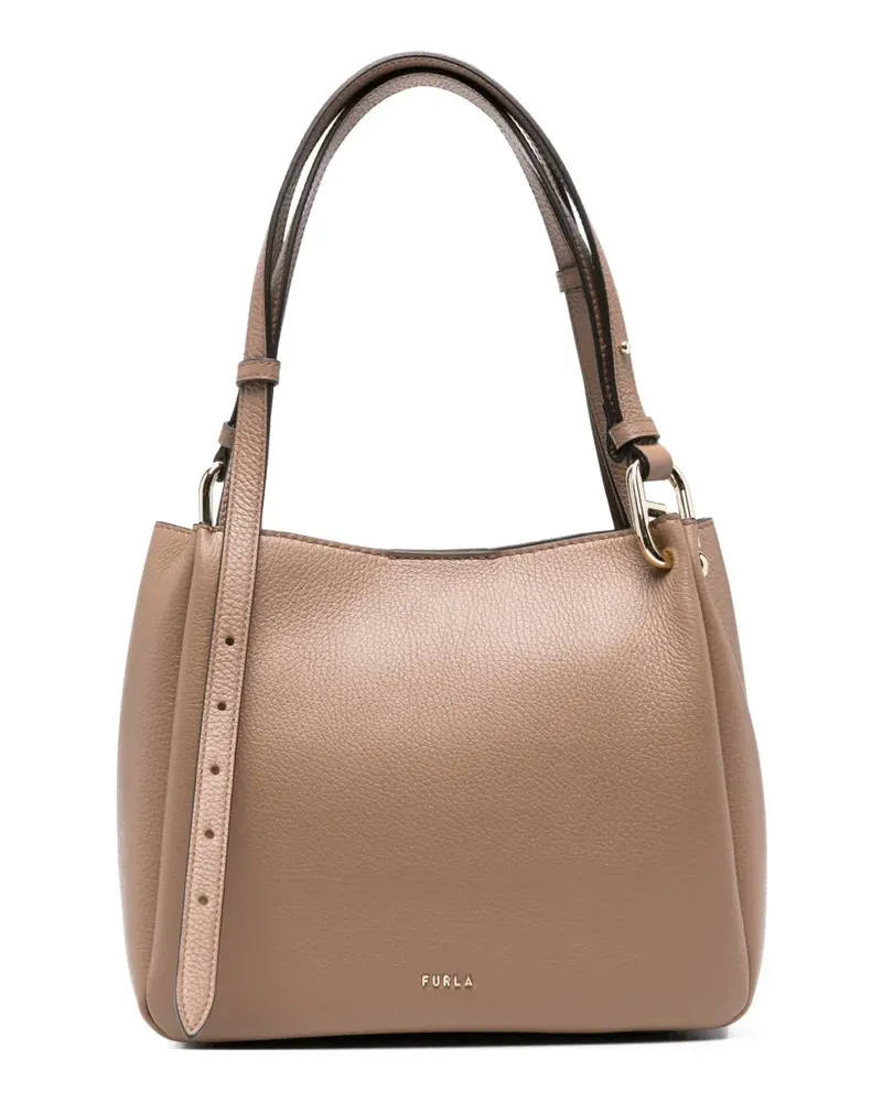 Furla Nuvola leather tote bag - Nude Nude