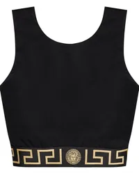 Versace Sport-BH mit Greca-Bund Schwarz