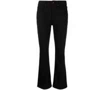 Bootcut-Jeans mit hohem Bund - Schwarz
