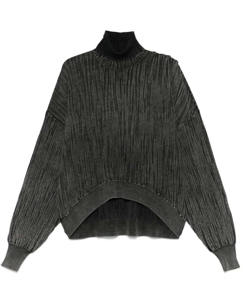 Han Kjøbenhavn Pullover in Knitteroptik - Schwarz Schwarz