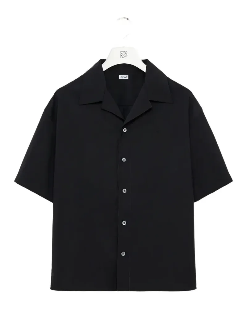 Loewe short-sleeve wool shirt - Schwarz Schwarz