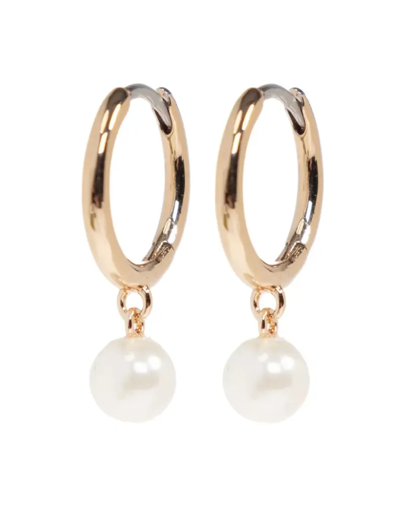 Tory Burch faux-pearl-pendant drop earrings - Gold Gold