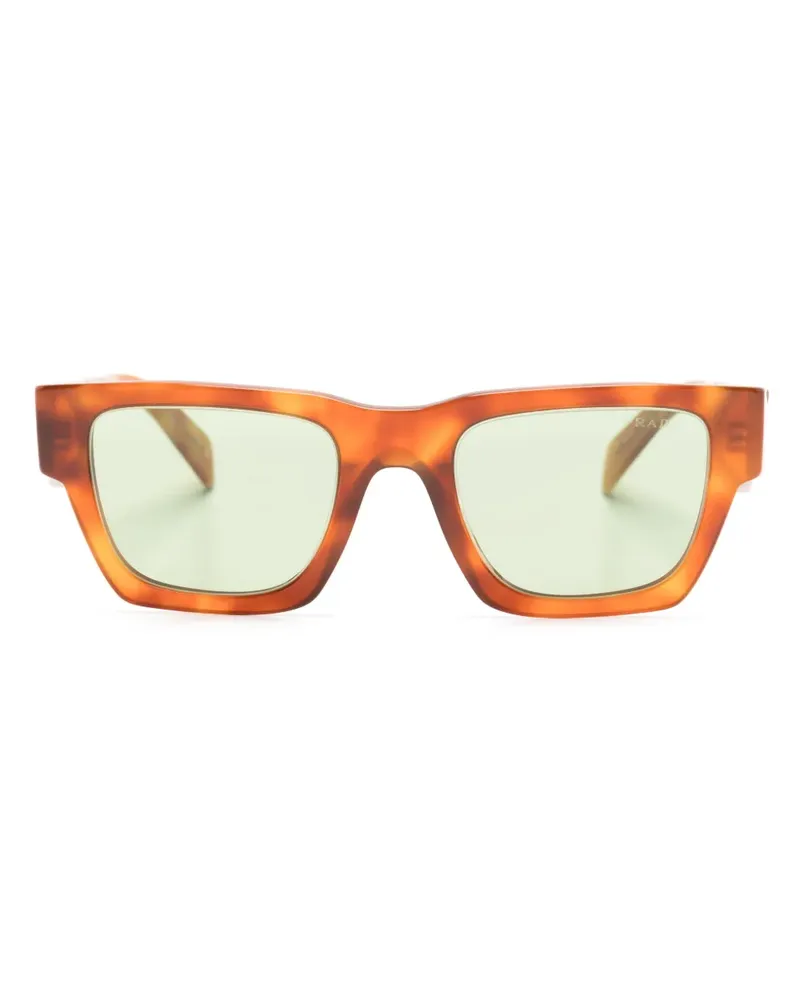 Prada Symbole Sonnenbrille mit eckigem Gestell - Braun Braun