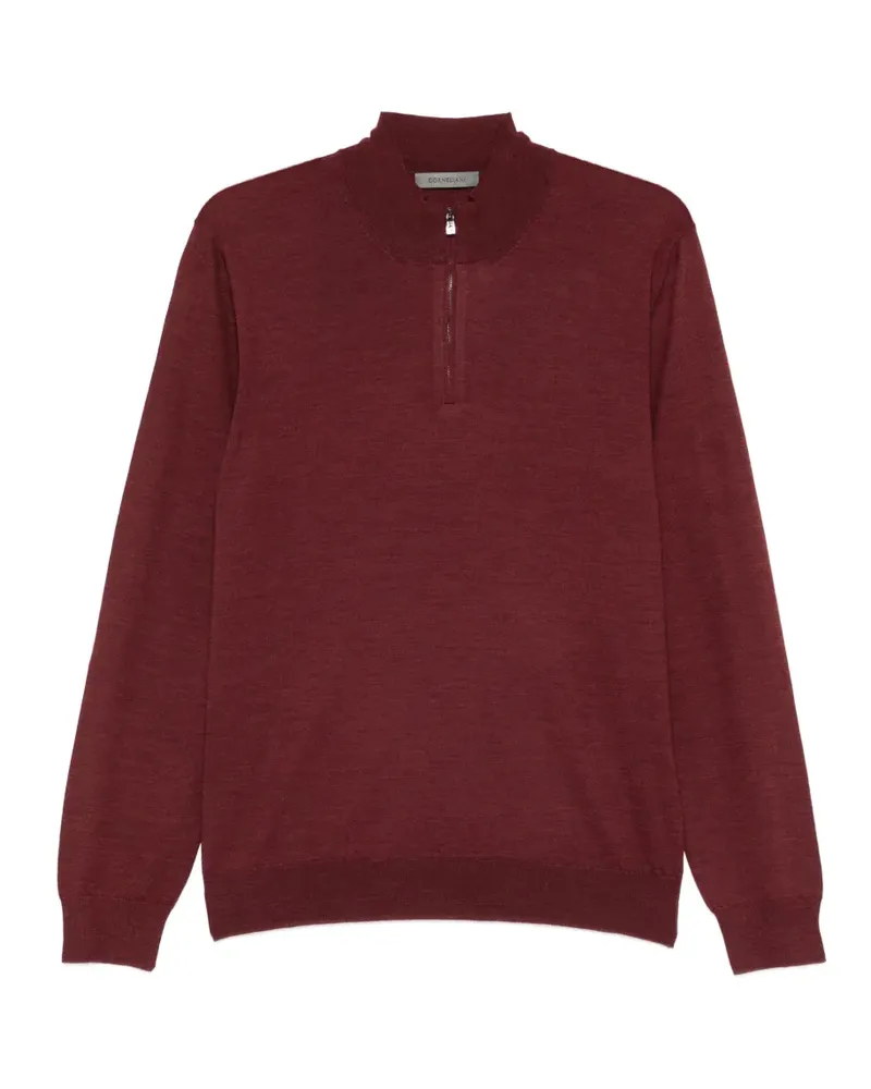 Corneliani Pullover mit Stehkragen - Rot Rot