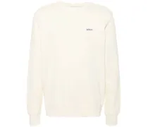 Sweatshirt mit Logo-Patch - Nude