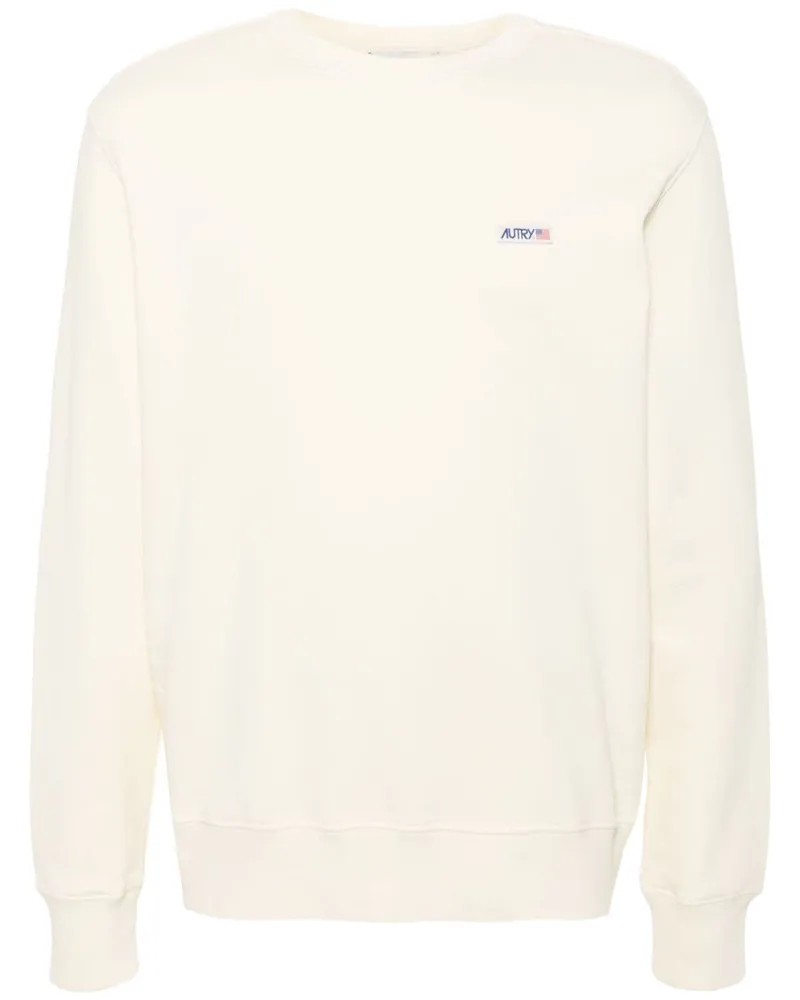 AUTRY Sweatshirt mit Logo-Patch Nude